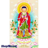 Hình Adida và bồ tát phổ hiền